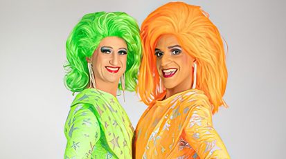 Samstag, 22.4.2023, 20.00 Uhr  – „Travestie mit Leidenschaft“ – Showgirls Sisters, das sind die Künstler Vanessa P. und Lady Hush.